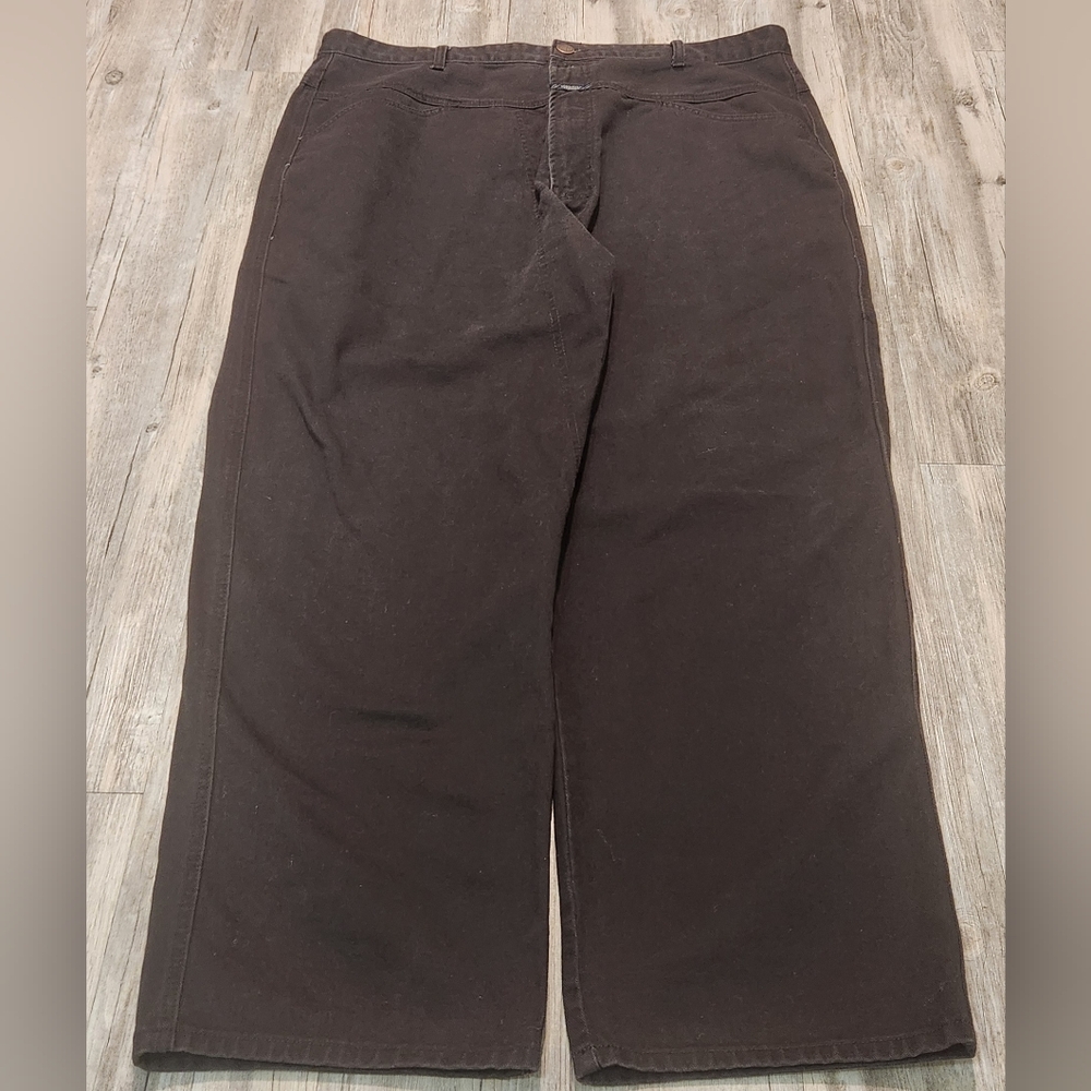 Y2K Marithe Francois Girbaud Brown Jeans Men 42x31 Super‎ Baggy Wide Leg 90s